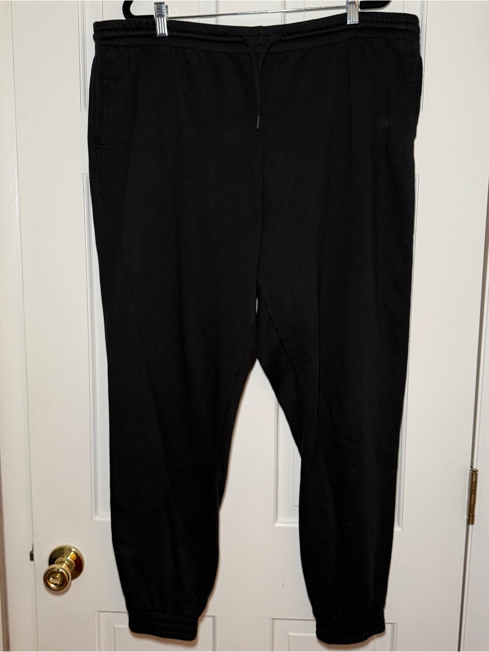 H&M Cotton Blend Black Jogger Sweatpants Size XL